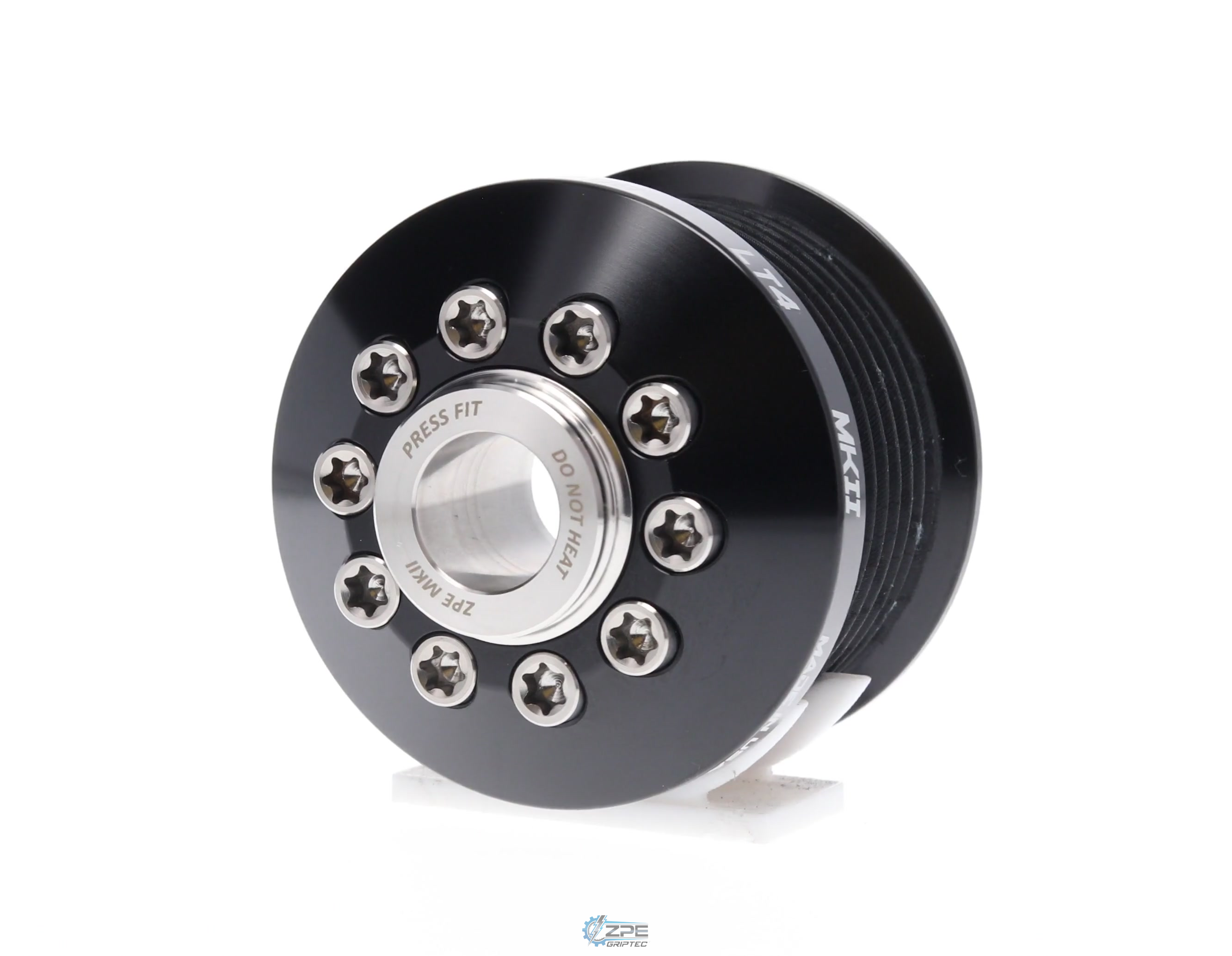 2.38" 8 Rib ZPE GripTec® 2pc MKII LT4 L3V Black Pulley & Hub Kit